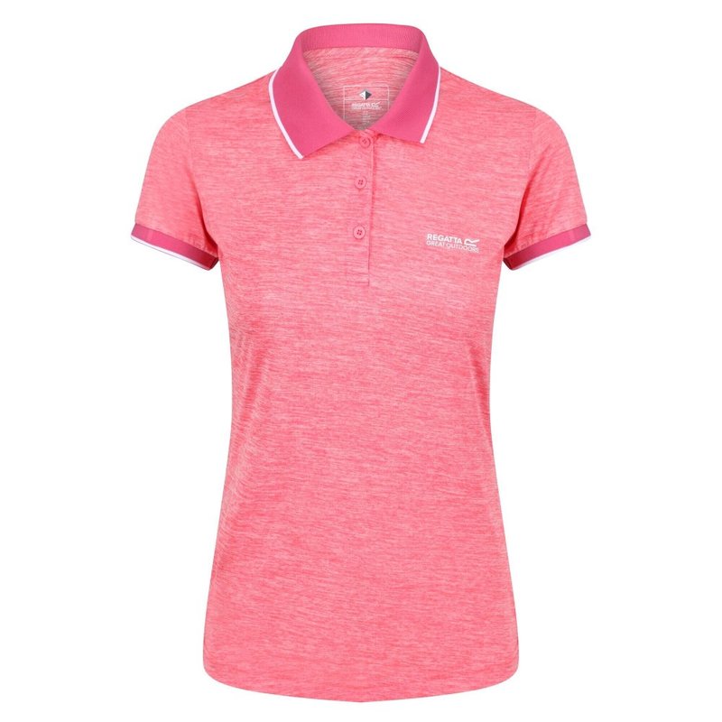 Regatta Womens/ladies Remex Ii Polo Neck T-shirt In Pink