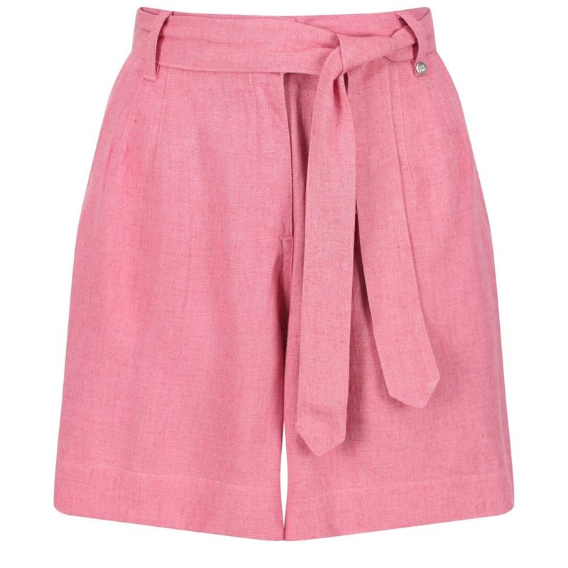 Regatta Womens/ladies Sabela Paper Bag Shorts In Pink