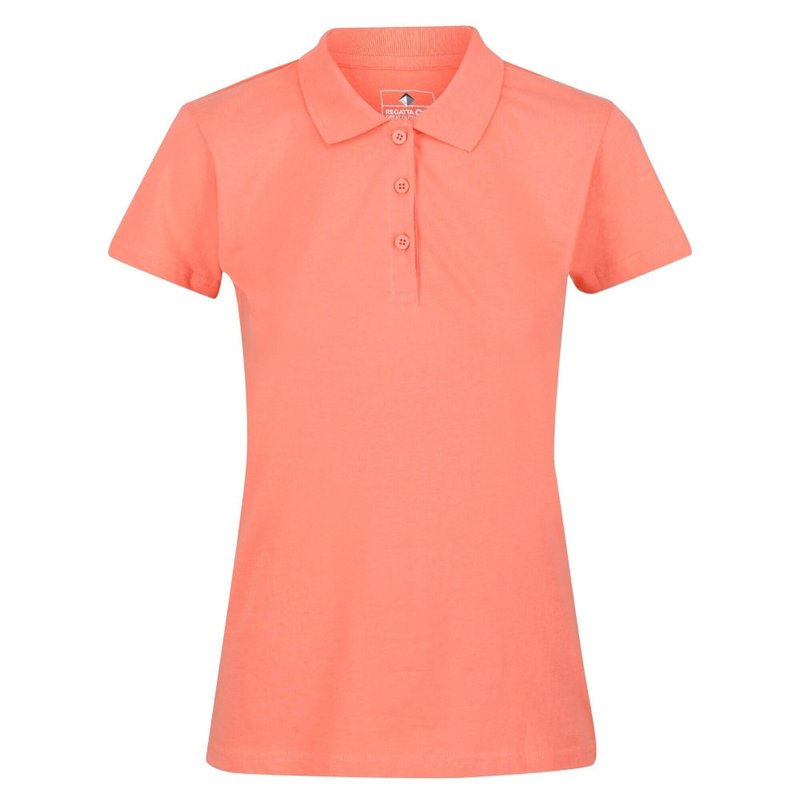 Regatta Womens/ladies Sinton Polo Shirt In Orange