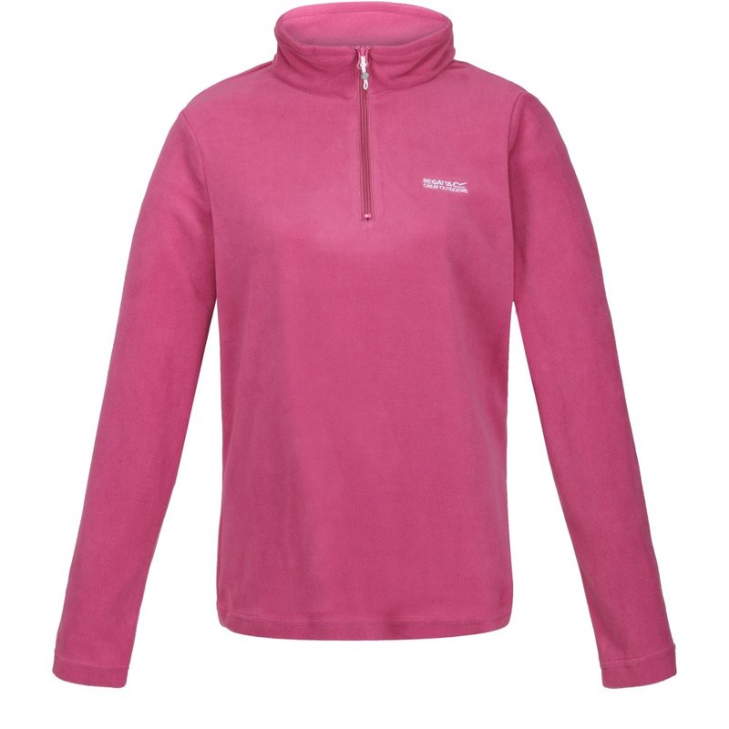 Regatta Womens/ladies Sweetheart 1/4 Zip Fleece Top In Pink