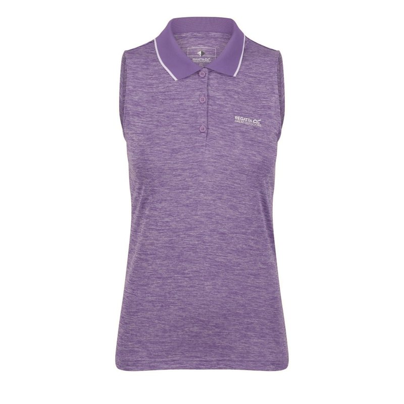 Regatta Womens/ladies Tima Ii Sleeveless Polo Shirt In Purple
