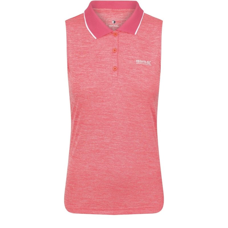 Regatta Womens/ladies Tima Ii Sleeveless Polo Shirt In Pink