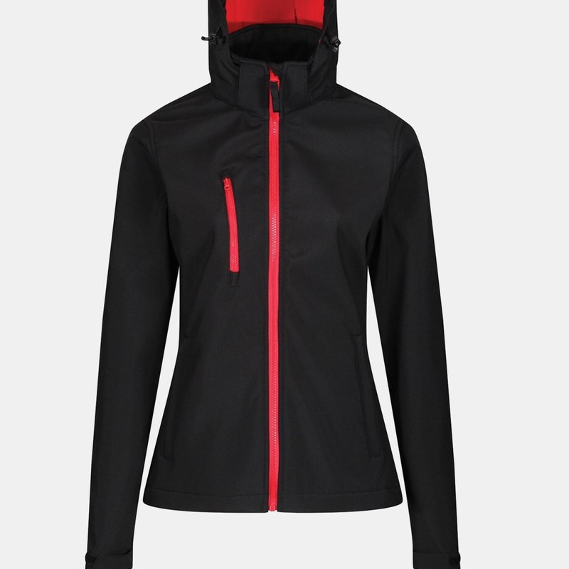 Regatta Womens/ladies Venturer 3 Layer Membrane Soft Shell Jacket In Black