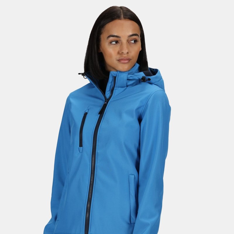 Regatta Womens/ladies Venturer 3 Layer Membrane Soft Shell Jacket In Blue