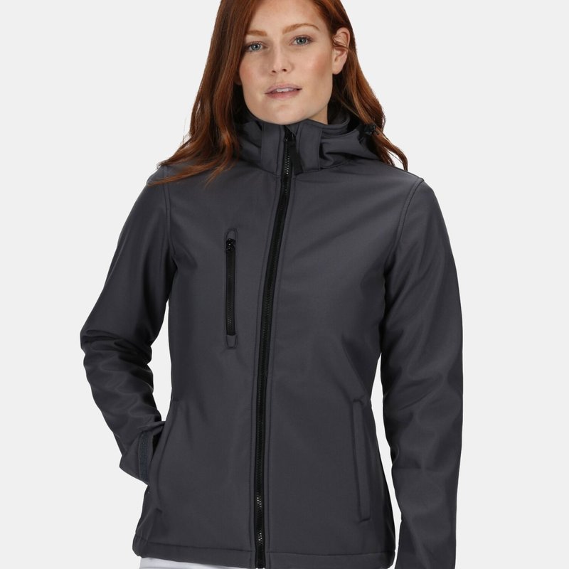 Regatta Womens/ladies Venturer 3 Layer Membrane Soft Shell Jacket In Grey