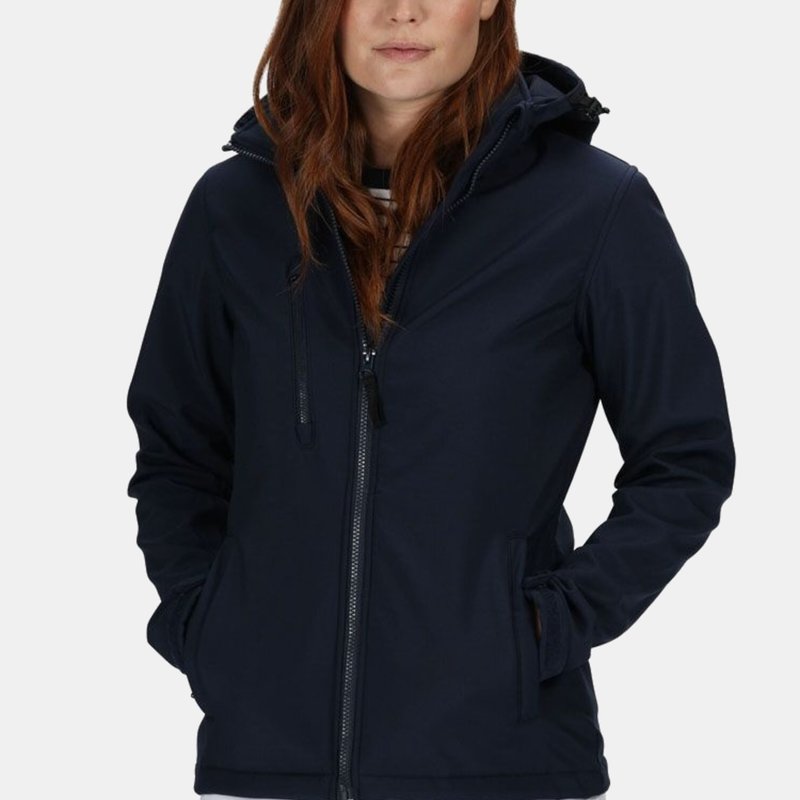Regatta Womens/ladies Venturer Hooded Soft Shell Jacket In Blue