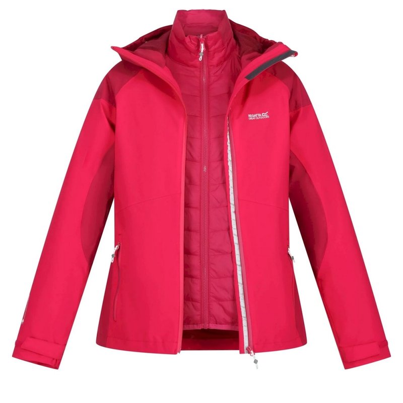 Regatta Womens/ladies Wentwood Vii 2 In 1 Waterproof Jacket In Pink