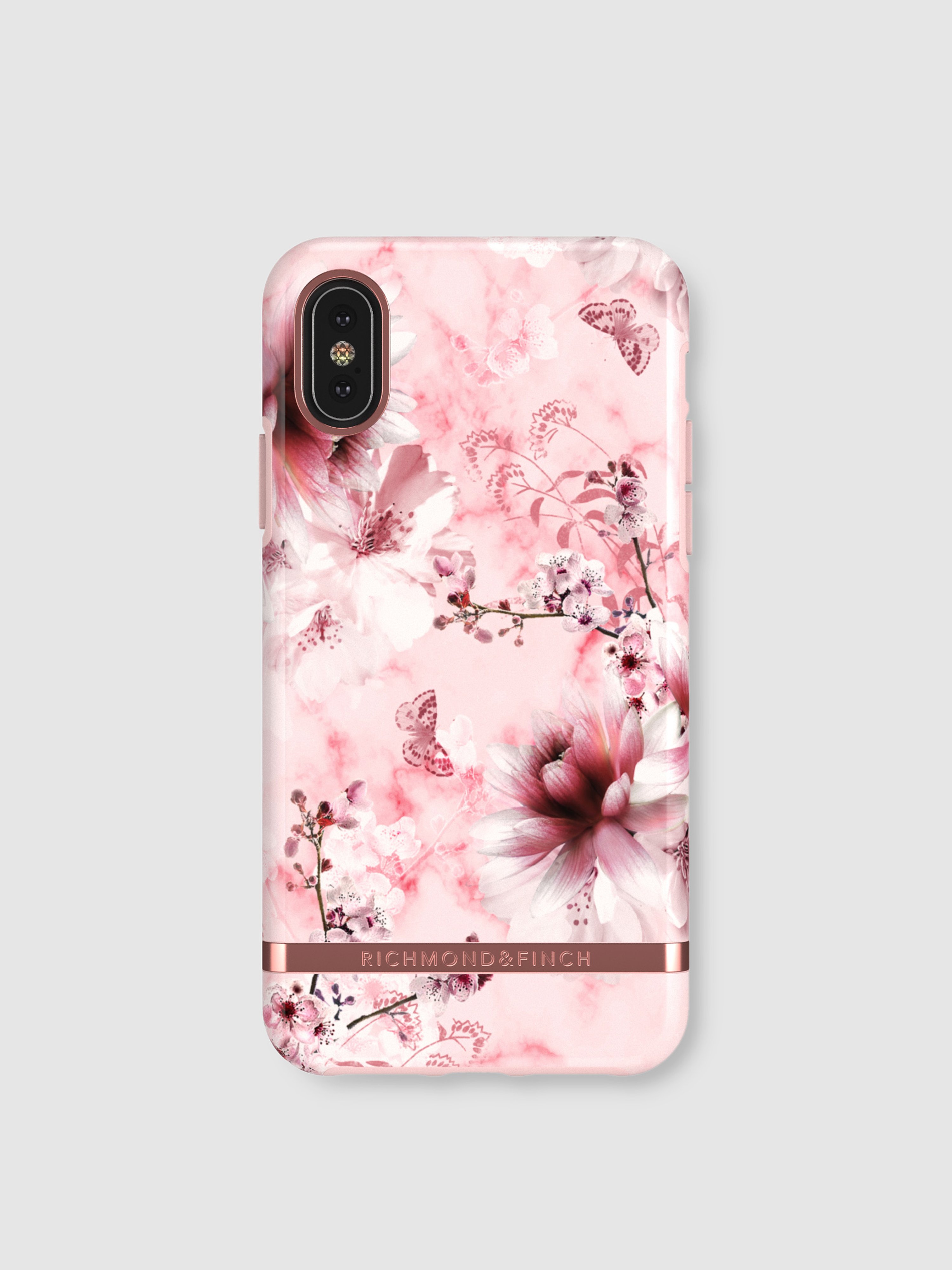 Richmond & Finch Printed Iphone Case In Pink Marble Floral