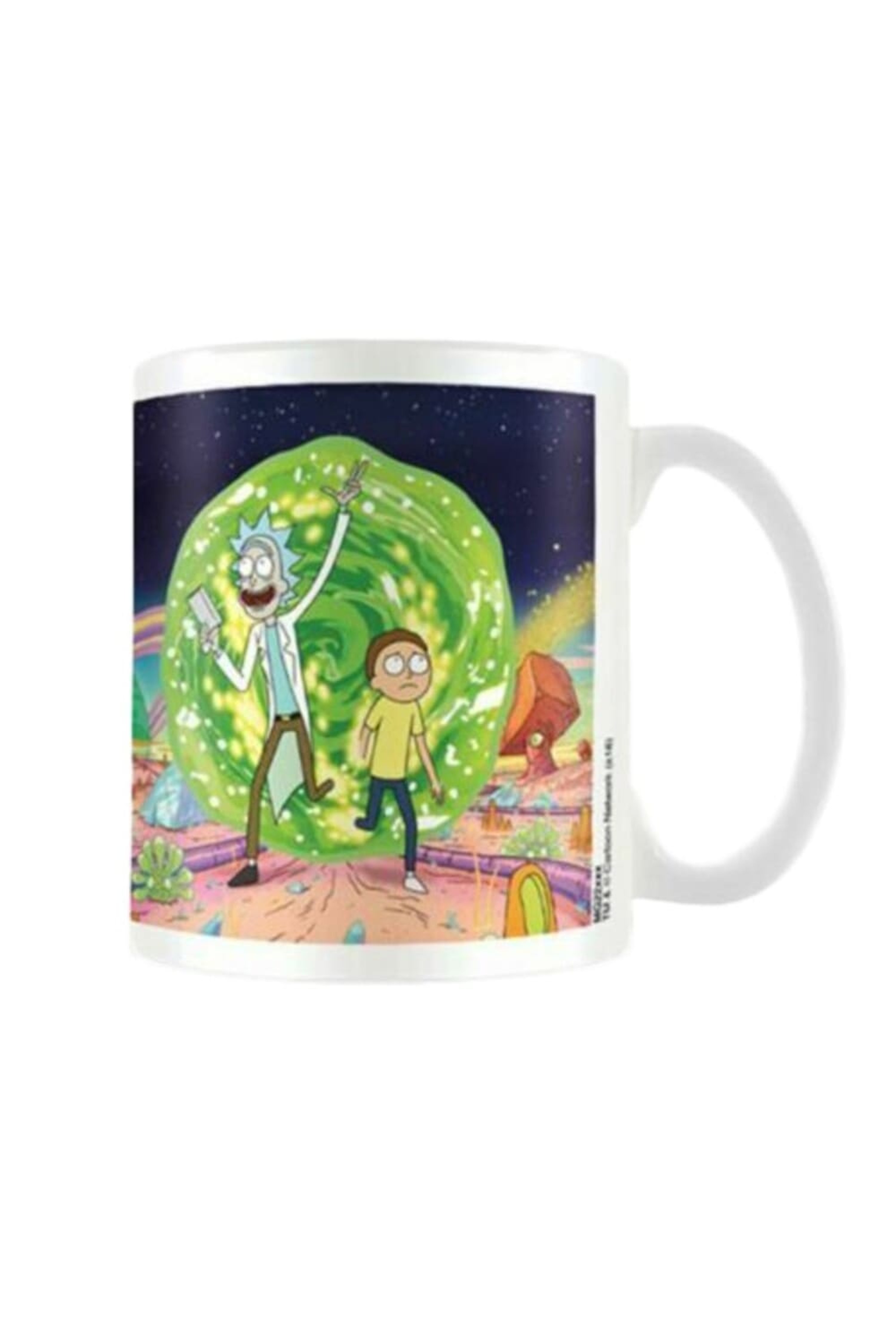 Rick And Morty Portal Mug (multicolored) (one Size) In Blue
