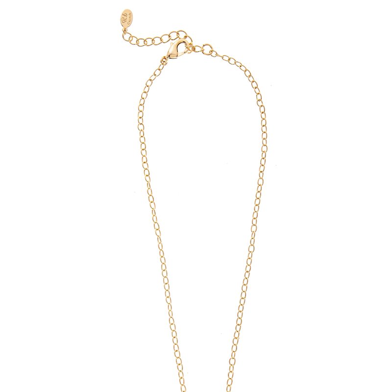 Rivka Friedman Double Cubic Zirconia Hexagon Charm Necklace In Gold