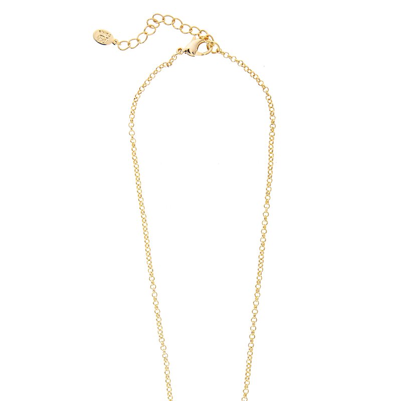 Rivka Friedman Emerald Cut Bezel Set Cubic Zirconia Pendant Necklace In Gold