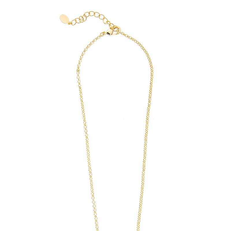 Rivka Friedman Pear Cut Bezel Set Cubic Zirconia Pendant Necklace In Gold