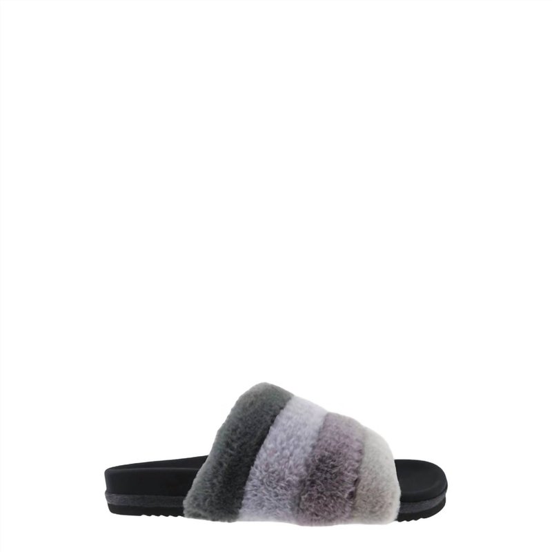 Shop Roam Furry Prism Slide In Grey
