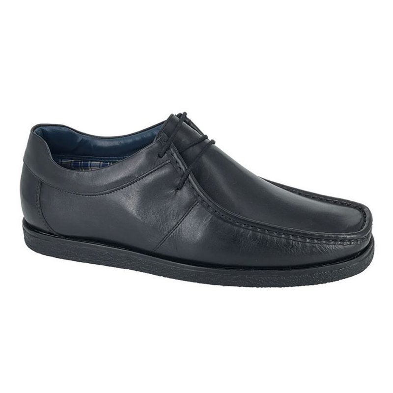 Roamers Boys Leather Casual Shoes In Black