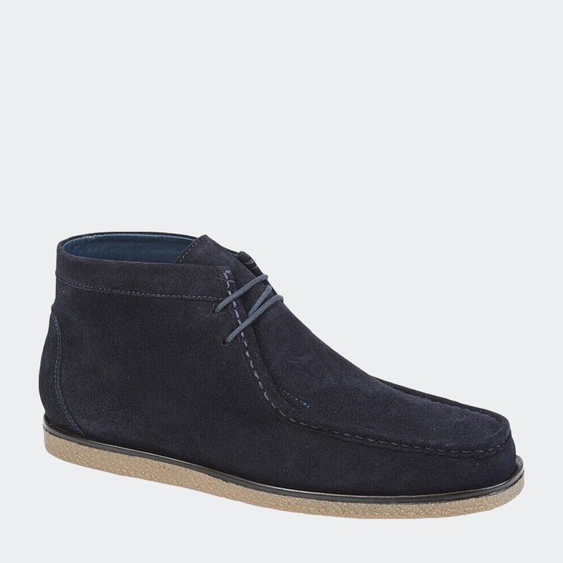 Roamers Mens Suede Ankle Boots In Blue