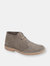 Mens Suede Leather Round Toe Desert Boot - Gray - Gray