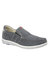 Mens Twin Gusset Panel Casual Shoes - Navy - Navy