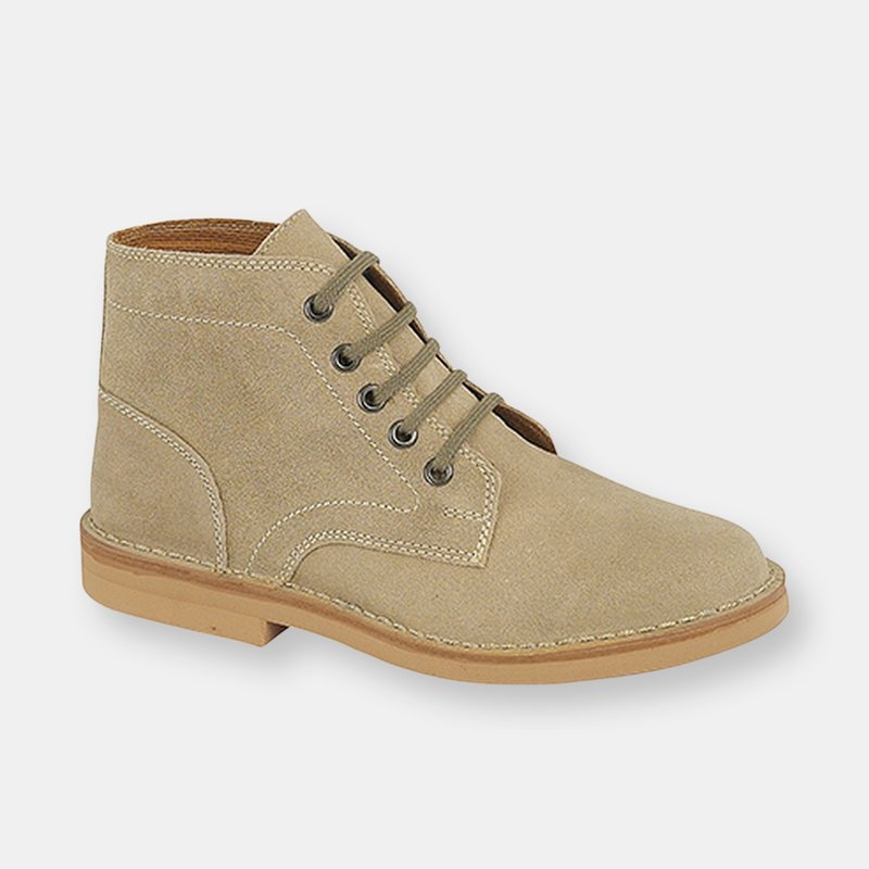 Roamers Mens Real Suede Leisure Boots (dark Taupe)