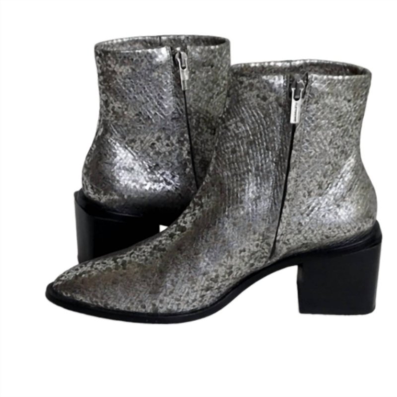 Shop Robert Clergerie Xenia Zip Ankle Boot In Grey