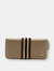 Roberta di Camerino Women's Striped Portafogli Zip Leather Wallet - Brown