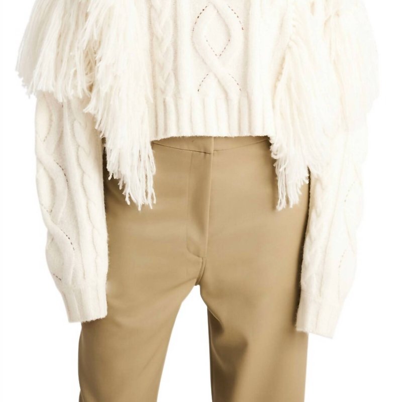 Shop Ronny Kobo Maram Chunky Sweater In White