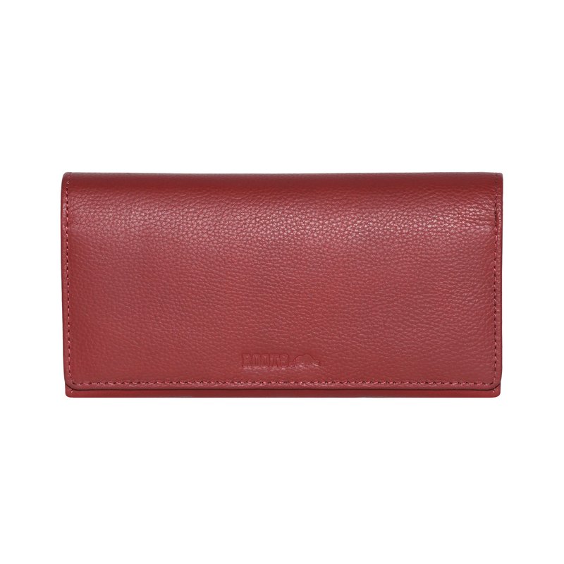 Roots Ladies Large Cluth With Removable Checkbook In Red
