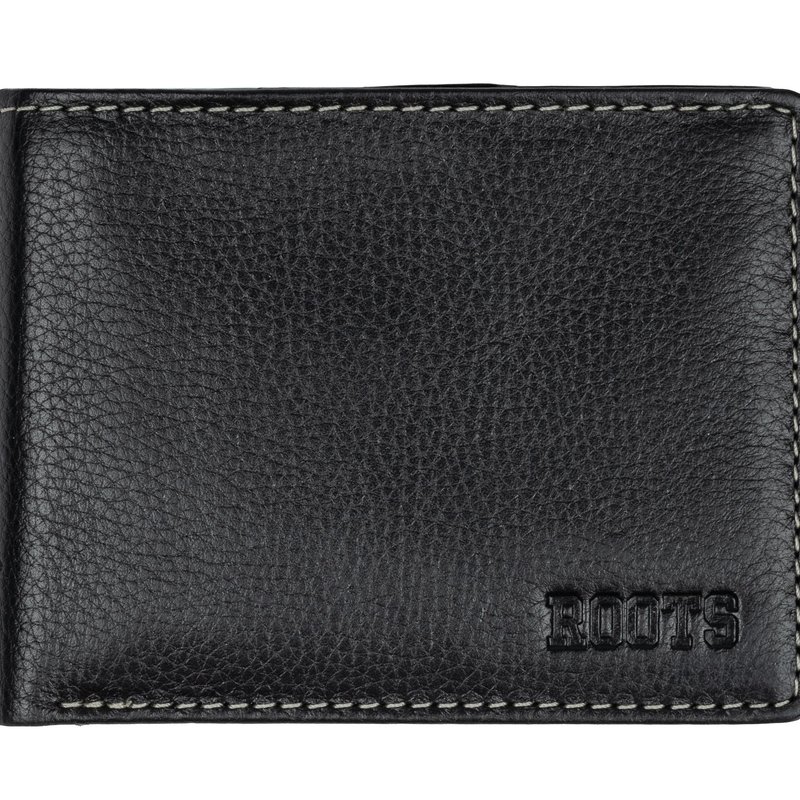 Shop Roots Mens Slim Fold With Coin Pocket In Black