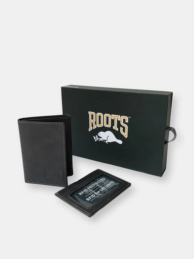 Roots Roots Mens Leather Trifold & Id Holdr Set product