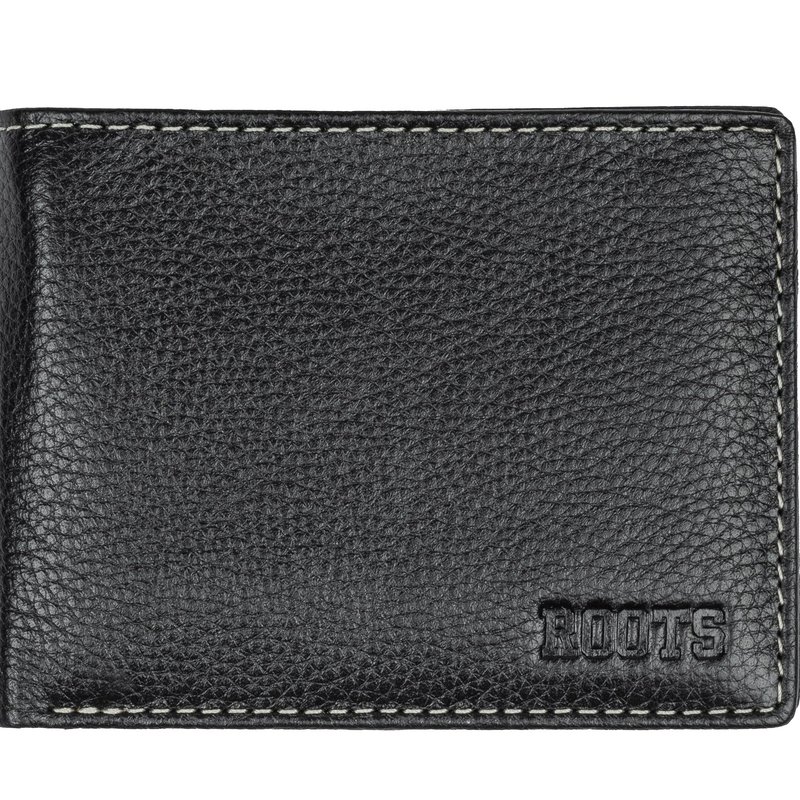 Roots Slimfold Wallet With Removable I.d. In Black