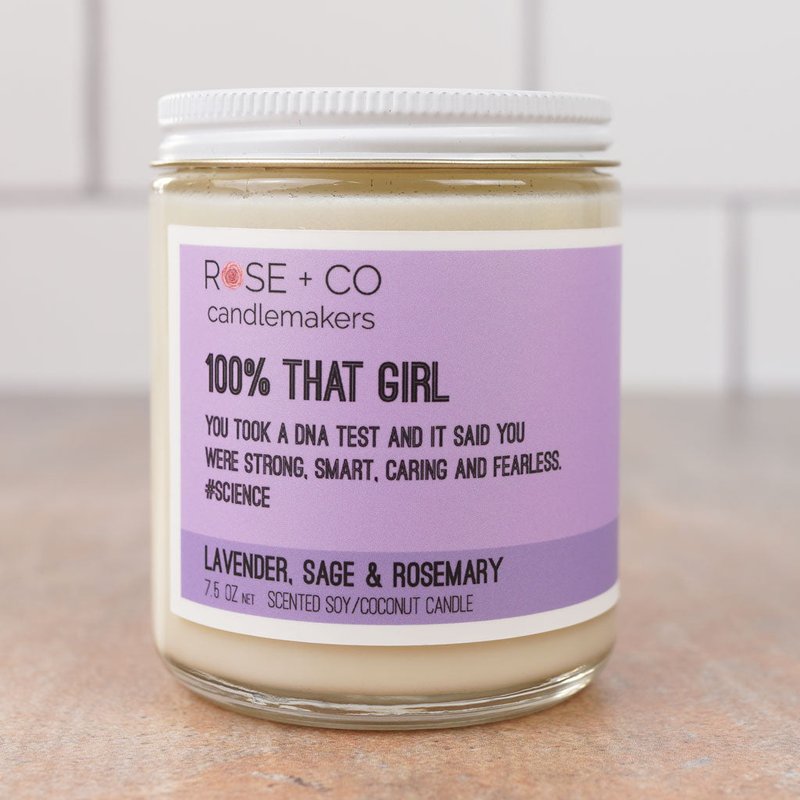 Rose + Co. Candlemakers 100% That Girl Candles