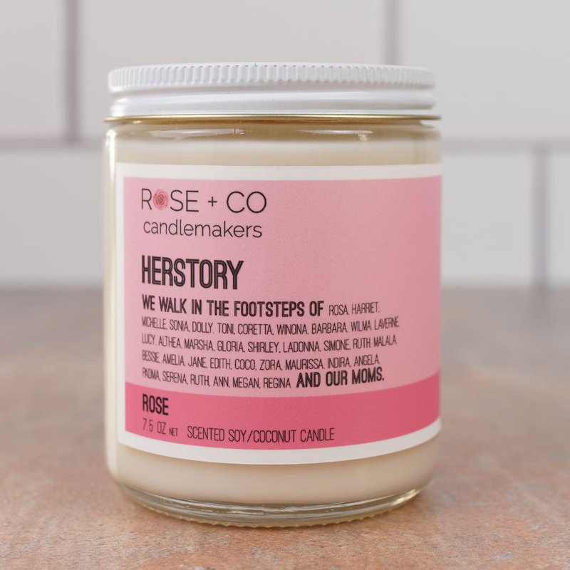 Rose + Co. Candlemakers Herstory Candles