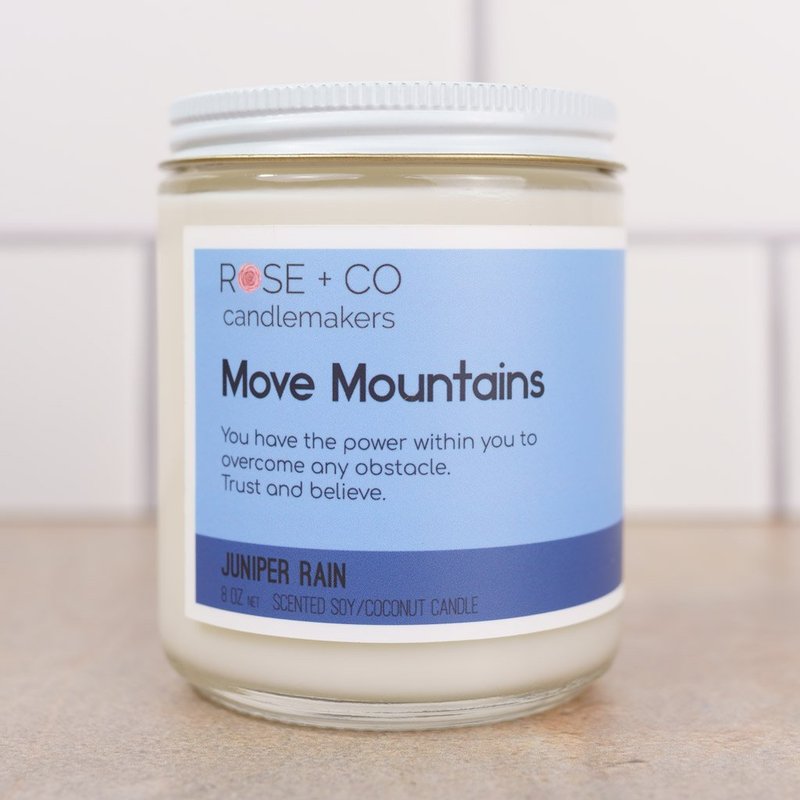 Rose + Co. Candlemakers Move Mountains Candles