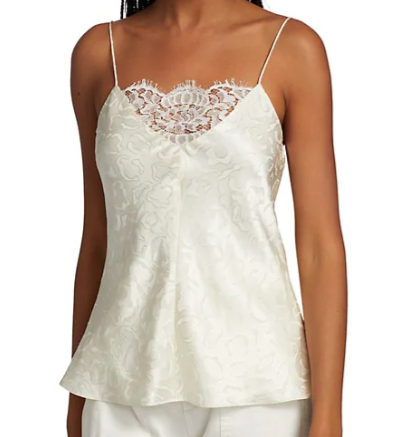 Shop Rosetta Getty Lace Camisole In White