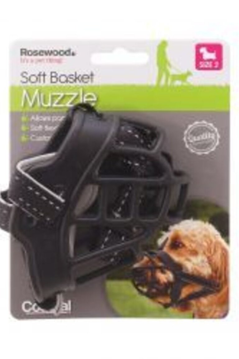 Rosewood Soft Dog Muzzle (Black) (4)