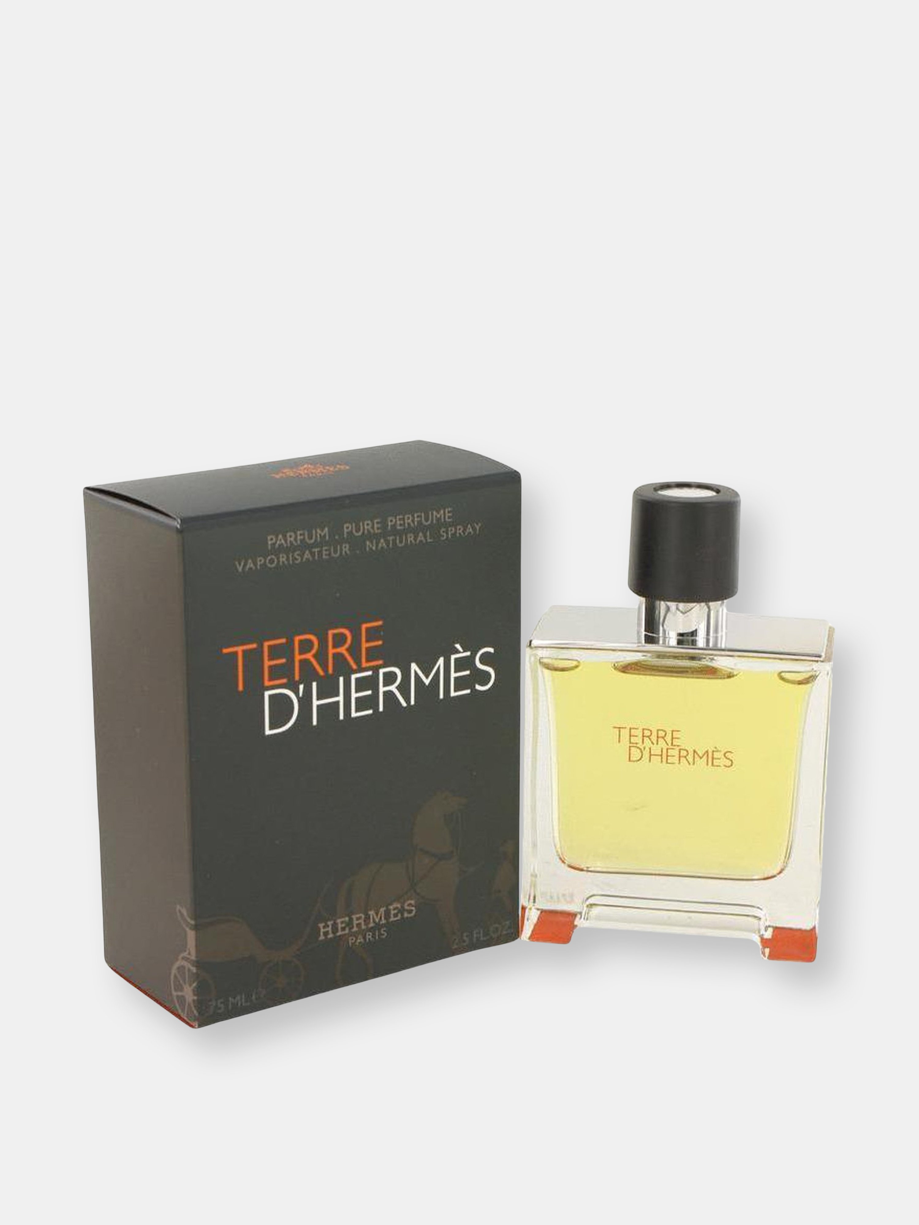 Pre-owned Royall Fragrances Hermes Terre D'hermes By Hermes Pure Pefume Spray 2.5 oz