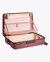 The Castle Classic Suitcase/Luggage - Burgundy - Pink Interior