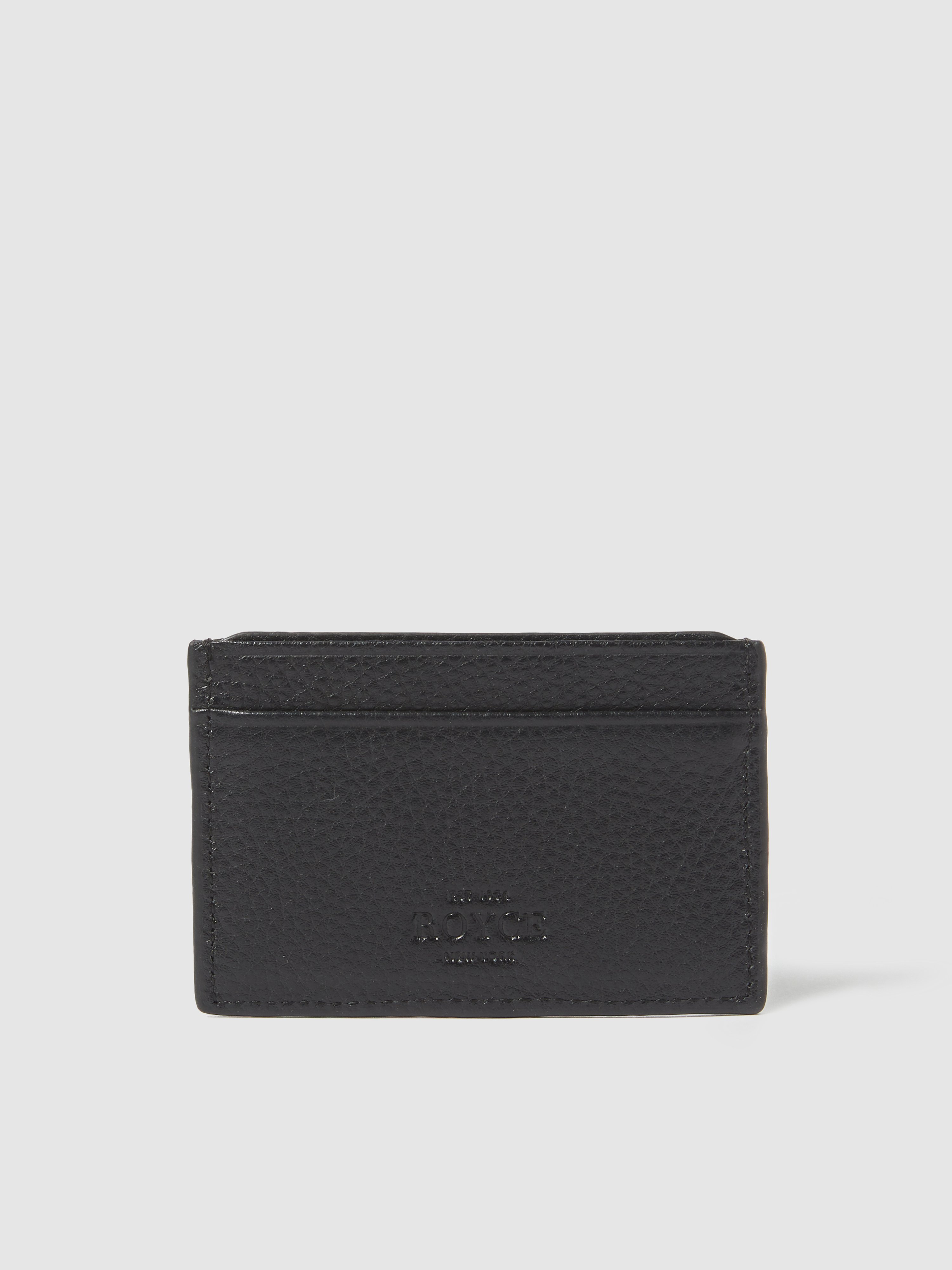 Royce New York Rfid Blocking Credit Card Holder In Black