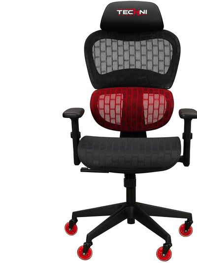 RTA Products Airflex Cool Mesh Gaming Chair - Red product