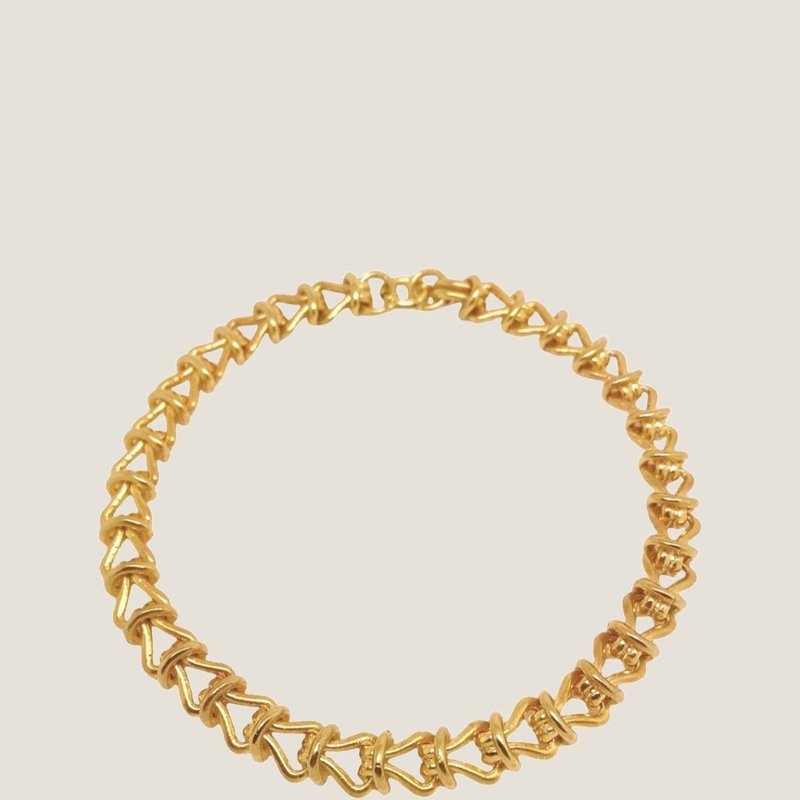Ruddock Rosa Chain Necklace In Gold