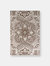 Rug & Kilim’s Handwoven chain stitch pattern in Brown and White " 2'8"x4'1" " - White