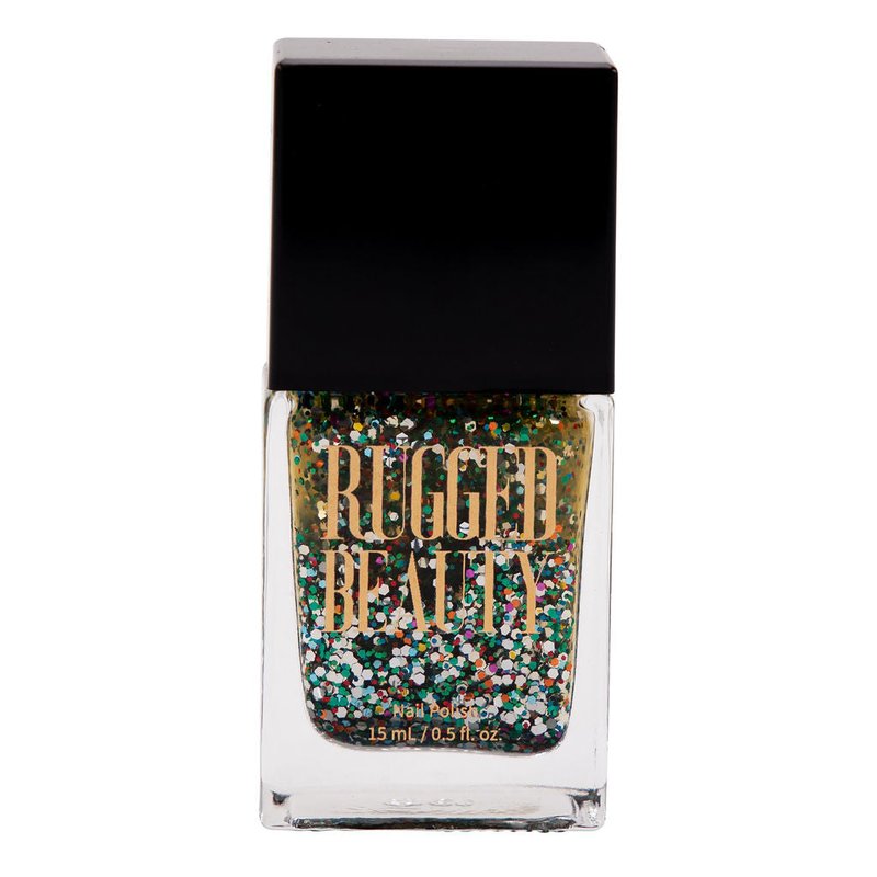 Rugged Beauty Cosmetics Christmas Tree (sparkly Multicolor Nail Polish) In White