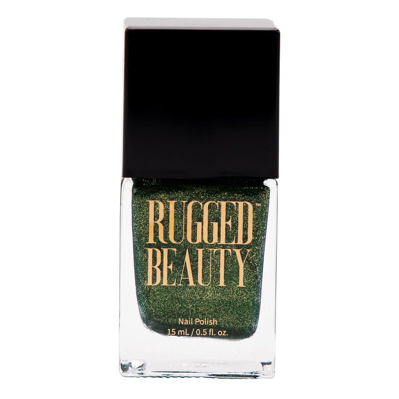 Rugged Beauty Cosmetics Evergreen Shimmery Green Nail Polish