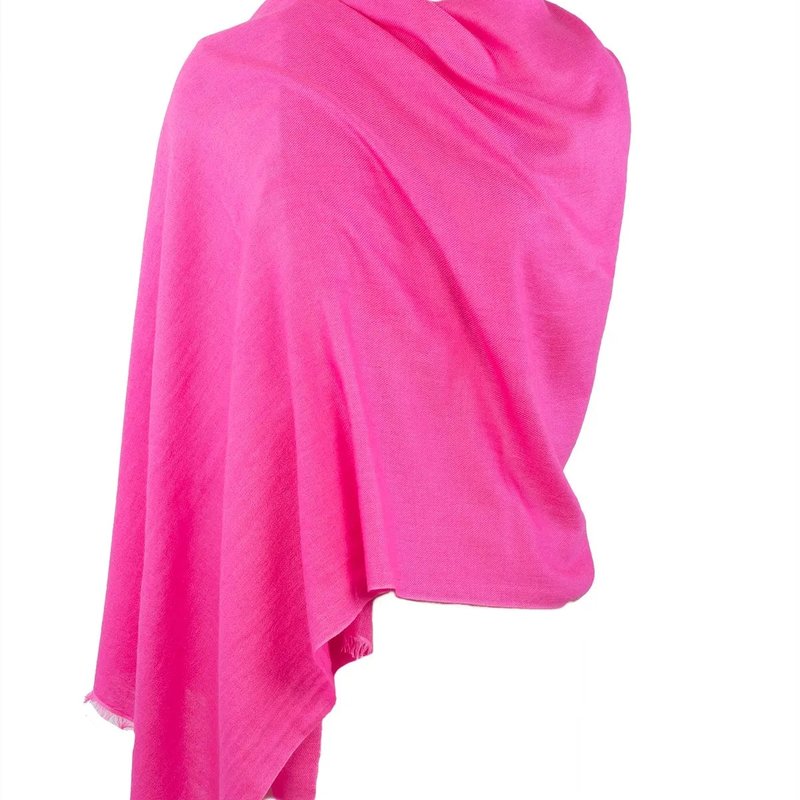 Saachi Style Cashmere Silk Scarf In Pink