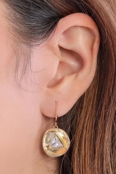 Saachi Style Divine Gem Drop Earrings In Gold