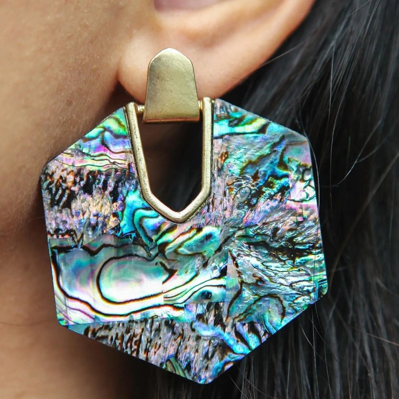 Saachi Style Full Meaning Statement Earring In Blue