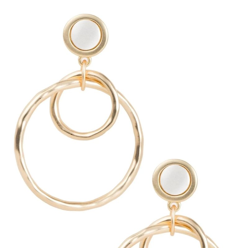 Saachi Style Going In Circles Statement Earring In Gold