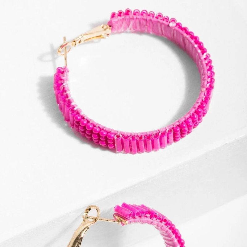 Saachi Style Hang Ten Earring In Pink
