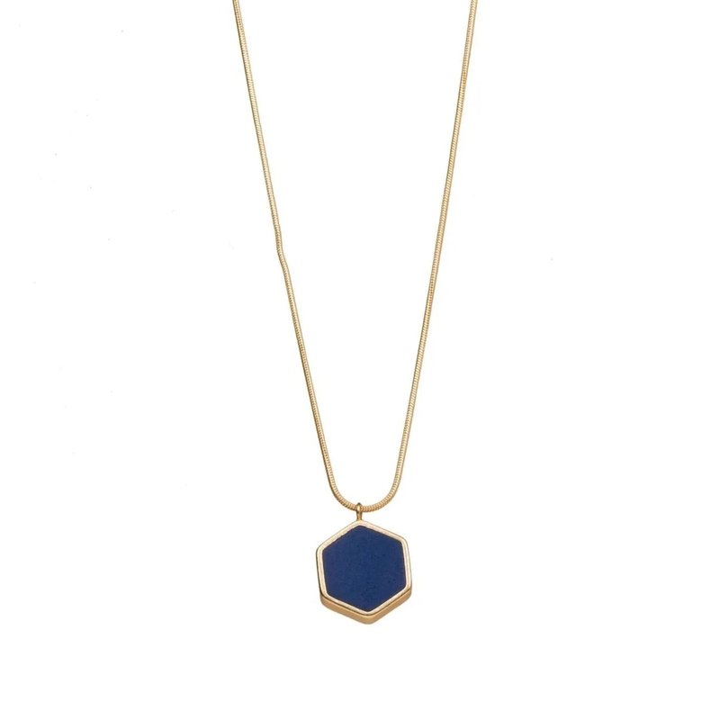 Saachi Style Kiera Long Pendant Adjustable Necklace In Blue