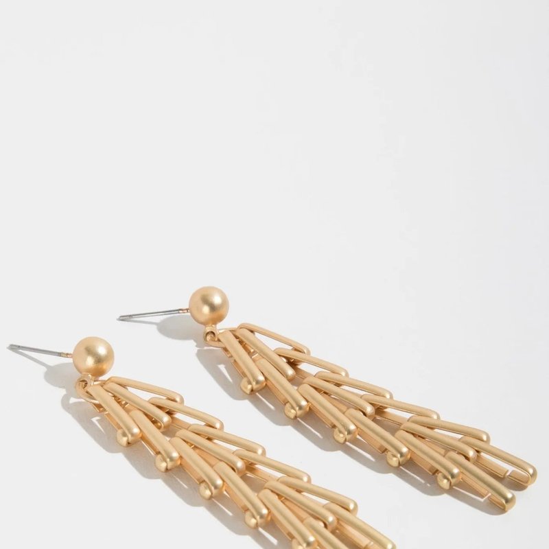 Saachi Style Monroe Vintage Earrings In Gold