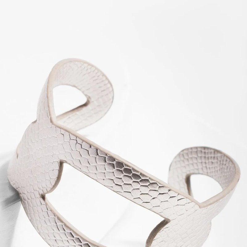 Saachi Style Ogee Cuff Bracelet In Grey
